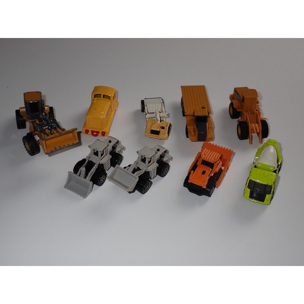 Lot Matchbox Construction Vehicles ertl Diecast & Plastic Backhoe, Bulldozer etc